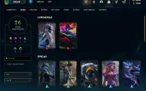 Ferro 3 com 45 Champs e 26 Skins + ( 6500 RP ) ( 100 Jogos )