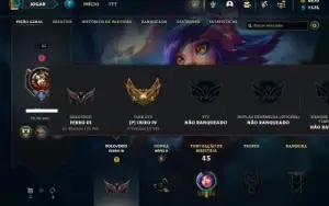 Ferro 3 com 45 Champs e 26 Skins + ( 6500 RP ) ( 100 Jogos )