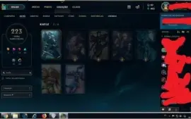 Conta League of legends D5 (singed pelotão riot,) 223 skins