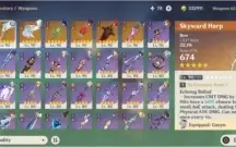 Ar57 hutao + homa, ayaka + cortadora, ganyu + harpa, baal +