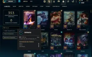 Ferro 1 com TODOS os champs e 224 Skins