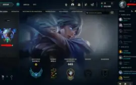 Conta league of legends com 847 skin Platina 3