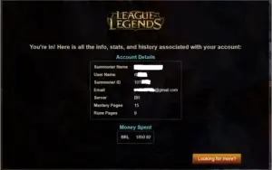 Conta League Of Legends 144 skins 124 Campões