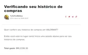 Conta de League of Legends e Valorant