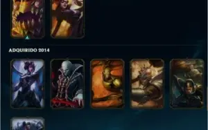 Conta League of legends Diamante 4 55 skins 135 campeoes