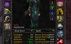 CONTA WOW-BRASIL. Invencible + Pala H 6.4 Retri, DK, MAGE...