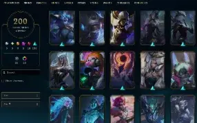 Conta Ex-Mestre(Atual:Diamante 2) /200 SKINS/Todos Champions