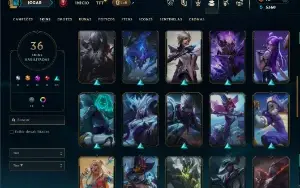 Bronze 1 com 65 Champs e 36 Skins