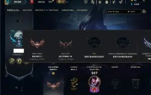 Bronze 1 com 65 Champs e 36 Skins