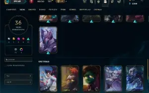 Bronze 1 com 65 Champs e 36 Skins