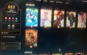 Conta com 657 skins