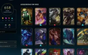 Conta com 657 skins