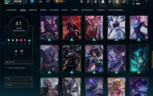 Unranked com 130 Champs e 41 Skins