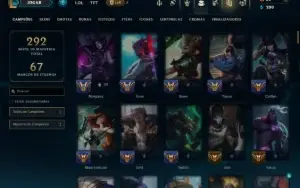 Unranked com 130 Champs e 41 Skins