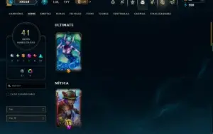 Unranked com 130 Champs e 41 Skins