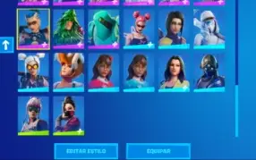 Conta de fortnite com diversas skins
