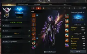 Conta Lost ark Kazeros Main Shadowhunter 1543 Gema 10 de DMG