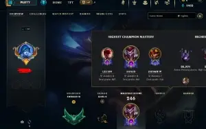 Conta lol e3 + ryze triunfante