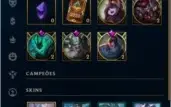 Vendo Conta de League of Legends platina 4 top