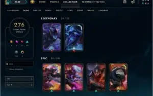 CC Lol 281 SKINS TOP