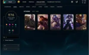 CC Lol 281 SKINS TOP