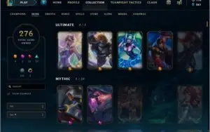 CC Lol 281 SKINS TOP