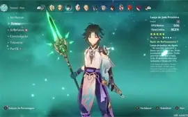 Conta Genshin AR 40 + XIAO/JADE SPEAR/YOIMIYA/NILOU