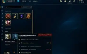Conta bronze 4 com 6 skins e 27 champs