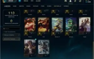 Conta bronze 4 com 6 skins e 27 champs