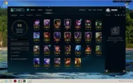 Conta ouro 3, com 4 skins 25 campeoes, bom MMR