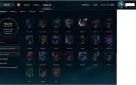 Conta Unranked - 80 Campeões 23 Skins