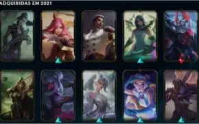 Conta lol com 3 skins prestigio(Lux,zyra e diana) 119 skins