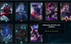 Conta lol com 3 skins prestigio(Lux,zyra e diana) 119 skins