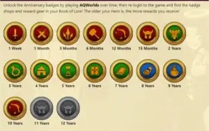 Vendo conta AQW (Adventure Quest World) antiga 10 anos