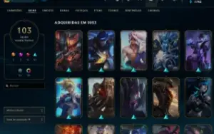 Vendo conta de League of Legends por 180,00 reais, nivel 307