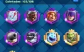 Conta clash royale com varias cartas lendarias, 5700 trofeus