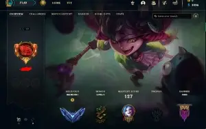 Conta lol diamante 1 56% winrate