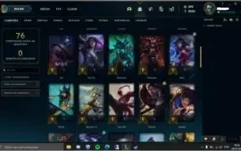 Conta LOL Gold I, com 19 skins, 57 champs e VALORANT com ONI