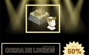 (SUPER PROMOÇÃO)  Coroa de Louros (Ouro) + 2 Brindes - Habbo