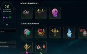 CONTA LOL D1 202 SKINS RYZE TRIUNFANTE ULTIMATES