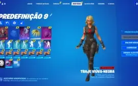 Conta Fortnite 305 Skins Viuva Negra, Glow+Machado Do Kratos