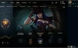 Conta lvl 17 com 400rp