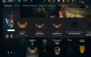 Ouro 1 com 150 Champs e 98 Skins + 3 Prestigios