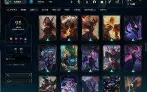 Ouro 1 com 150 Champs e 98 Skins + 3 Prestigios