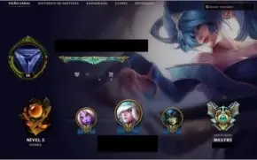 CONTA MESTRE|154 SKINS|197ICONES|TODOS CHAMPS