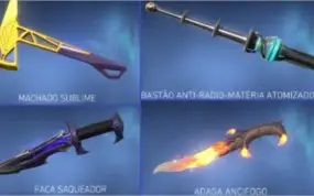 CONTA VALORANT - 5 FACAS - 2 MIL REAIS EM SKINS
