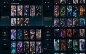 Conta LOL Mestre Lvl 292 80 Skins e + p ativar