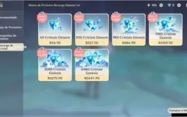 Conta Genshin Impact AR 42 com 5 Nat 5