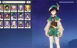 CONTA GENSHIN VENTI + ELEGIA + LANCA DE JADE AR 12