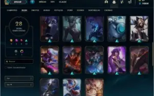 Conta ouro 2 com 28 skins e 53 champs ( MAIN ADC )